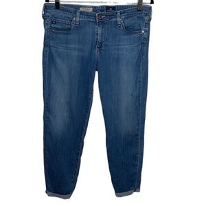 AG Adriano Goldschmied The Stilt Cigarette Roll-Up Jeans Sz 32
